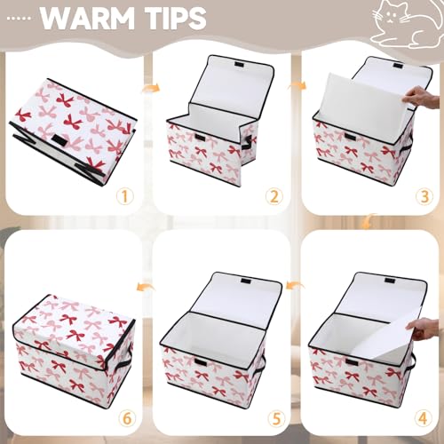 Image of Stackable Storage Bins with Lids,Closet Organizers Fabric Box for Home and Office,Blanket Clothes Organizers,Under Bed Storage Containers 3 Pack