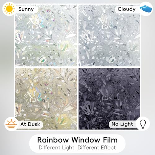 Quaslen Tulip Privacy Film 3D Window Film 60 x 200 cm - Image 6