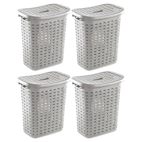 Sterilite Wicker Style Laundry Hamper Cover