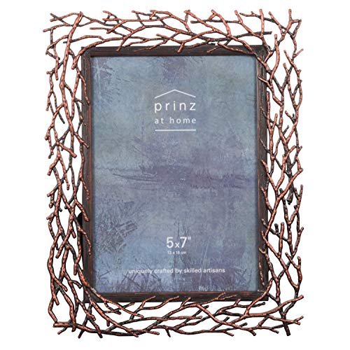 PRINZ 5 by 7-Inch Whitman Antique Copper Metal Picture Frame