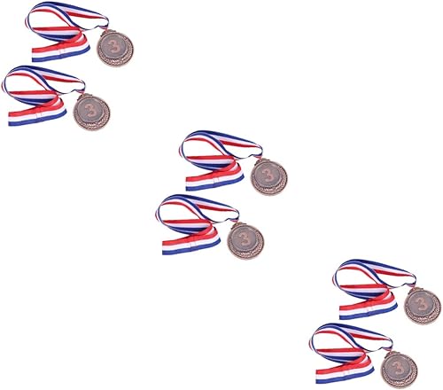 HANABASS Sports Medals 6 Pcs Inflatable Banana Metal Party Games Kids Goggles Sports Competition Medal Award Wheat Winner Medal Award Medal Soccer