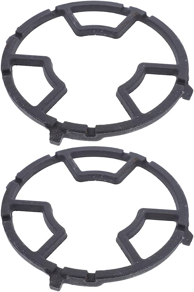 Uonlytech 2pcs Cast Iron Wok Stable - Support for Gas Stove Uniform Heating Compatible Microwave Grill for Home Cooking Barbecue