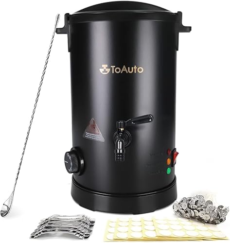 Miniatura 1 de TOAUTO WMF-5L - Derretidor de cera para hacer velas, olla de fusión de cera de vela con boquilla de vertido más rápido y controlador de temperatura,