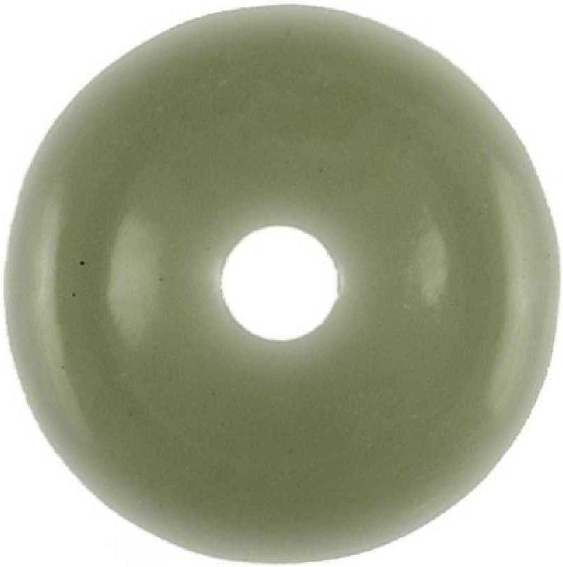 Donut Pi Chinois En Obsidienne Acajou - Pendentif Porte-bonheur Naturel 4 Cm - Marque Naturosphère Française