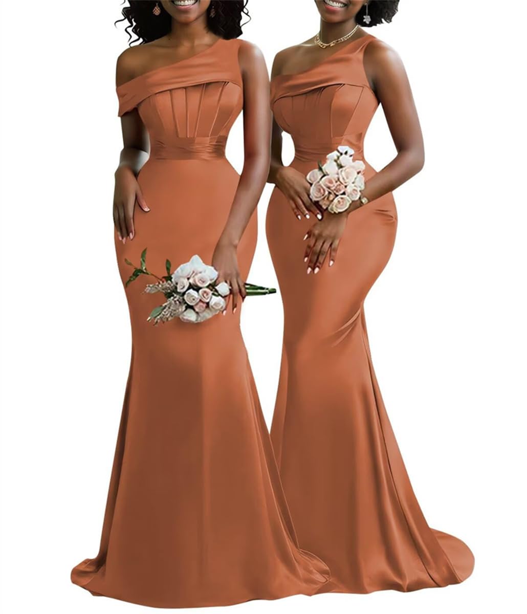 Wseyu Women's Burnt Orange Floor Length Engagement Dresses For Corset Formal Evening Prom Gowns Ceremony Dresses Backless Uk22