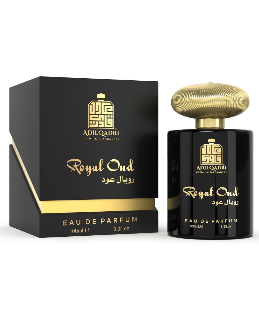 AdilQadri Royal Oudh Perfume for Men | Woody Eau De Parfum | Long-Lasting Fragrance | Gift for Him | Ideal for Special Occasions | 100ML Spray Bottle