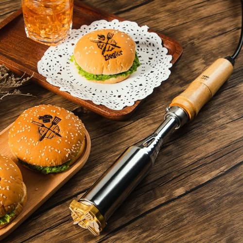 Timbro in Ferro Personalizzato per Bistecca | Ferro per Bardatura | Ferro per Marchiatura Carne per Grigliate | Ferro per Marchiatura Cibo | Ferro per Marchiatura Panini BBQ Legno Timbro in Ferro Personalizzato per Bistecca | Ferro per Bardatura | Ferro per Marchiatura Carne per Grigliate | Ferro per Marchiatura Cibo | Ferro per Marchiatura Panini BBQ Legno