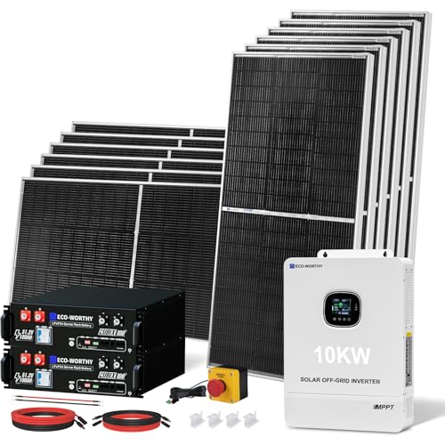 ECO-WORTHY 10KW Output 9.36KWH Off Grid Solar System Complete Kit...