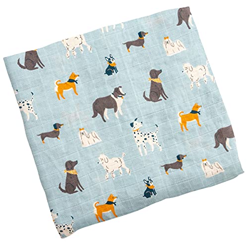 Image of Stephen Joseph Muslin Swaddle Blanket for Baby Girls and Boys, Newborn Receiving Blanket, 100% Cotton Wrap, 47 x 47 Inches