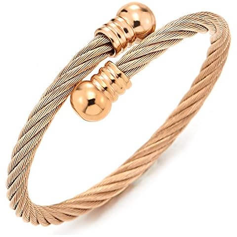 COOLSTEELANDBEYOND Elastic Adjustable Bangle Bracelet Cover