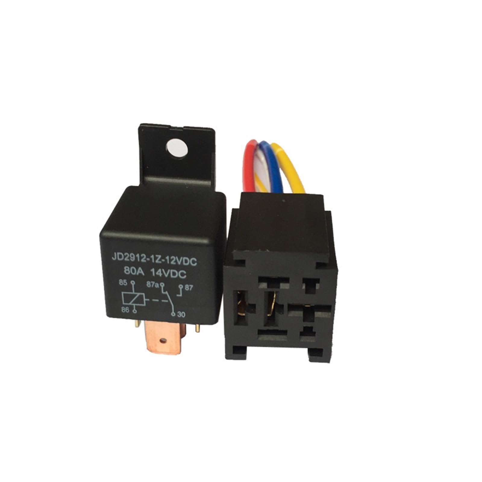 Relais automobile 12V 80A à pied large pour commutation haute puissance