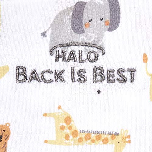Image of HALO 100% Cotton Sleepsack Swaddle, 3-Way Adjustable Wearable Blanket, TOG 1.5, Jungle Cotton, Newborn, 0-3 Months