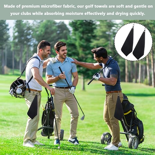 2 Pcs Absorbent Golf Towel Multifunction Golf Towels for Golf Bags with Clip for Gym Beach Jogging Cycling Hiking Outdoor Sports Perfect for Golf Enthusiasts Outdoor and Sports Enthusiasts - Image 4