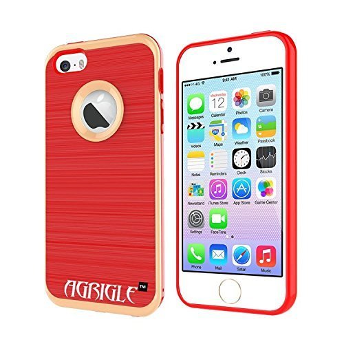 iPhone SE Case,iPhone 5S Case,iPhone 5 Case,Agrigle [Brushed Texture