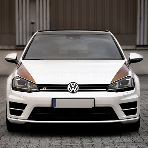 Folientechnik Bayer 1005 Autocollant de capot pour Golf 7 GTI R (Rouge)