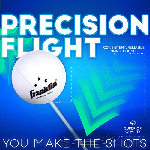 Image of Franklin Sports Table Tennis Balls - Official Size and Weight 40mm Table Tennis Balls - One Star Professional Balls - Bulk Packs and Family Sets