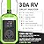 EyGde RV Surge Protector 30 Amp Waterproof - Smart 30 Amp Surge Protectors for RV with Real Time KWH, Voltage Monitor Surge Protector for Camper Travel Trailer(Green, 30A)