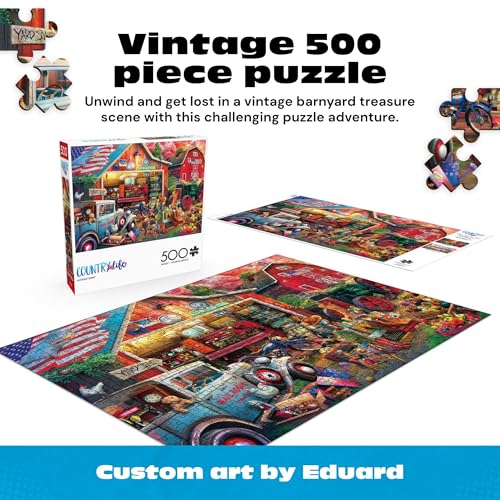 Image of Buffalo Games - Country Life - Antique Barn - 500 Piece Jigsaw Puzzle
