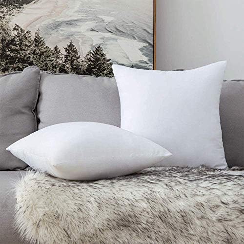 Night Comfort Bounce Back Square Pillows - Microfiber Continental Bed Rest Non Allergenic Pillows Hotel Quality 80cm and 65cm Large Cushions (80cm x 80cm / 32" x 32")