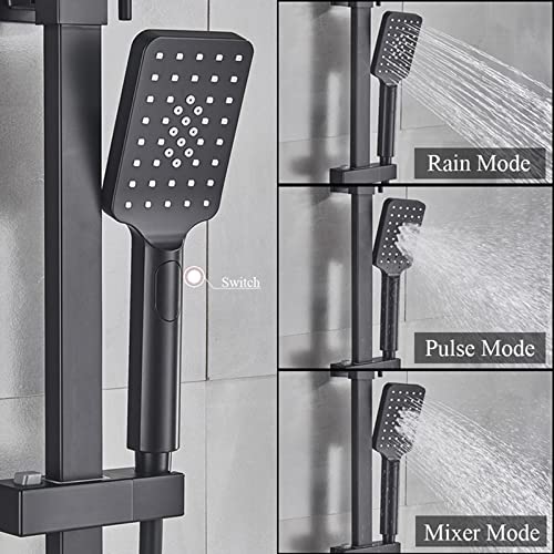 Ensemble de douche combiné noir mat pour une ambiance spa relaxante à la maison