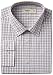 Haggar Men's Mechanical Stretch Poplin Windowpane Long-Sleeve Shirt