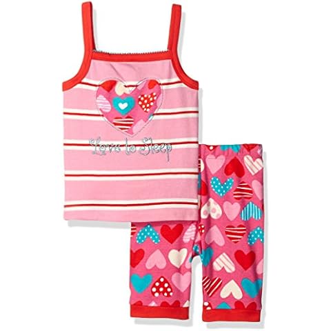 Hatley Girl's Crazy Hearts Tank Pyjama Set Cover