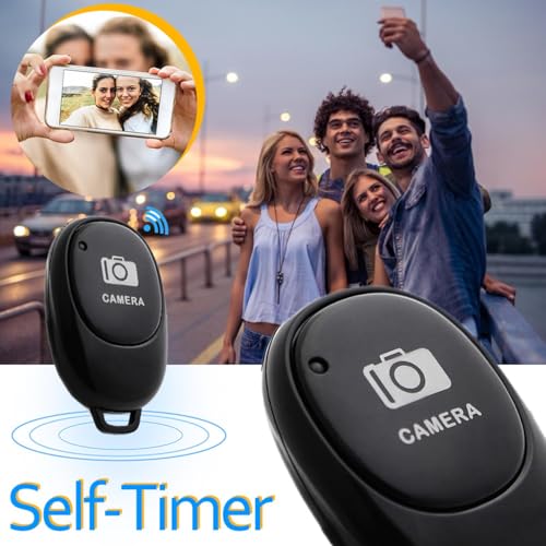 1 個 Bl-uetooth リモコンシャッター 、Bl-uetooth スマートフォン用、 カメラリモコン ワイヤレス、 Bl-uetooth スマートフォン用カメラシャッターリモートコントロール Bl-uetooth リモートコントロールボタンワイヤレスコントローラセルフタイマー 有効距離 10m (30フィート)