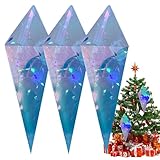 照明付きのつららは装飾品を落とします - ぶら下がっているつらつホリデー装飾|クリスマスツリー、パーティーのお祝い、冬の結婚式、暖炉のマントル、出入り口、テーブル、ホリデーギャザリングのための輝く飾りセット