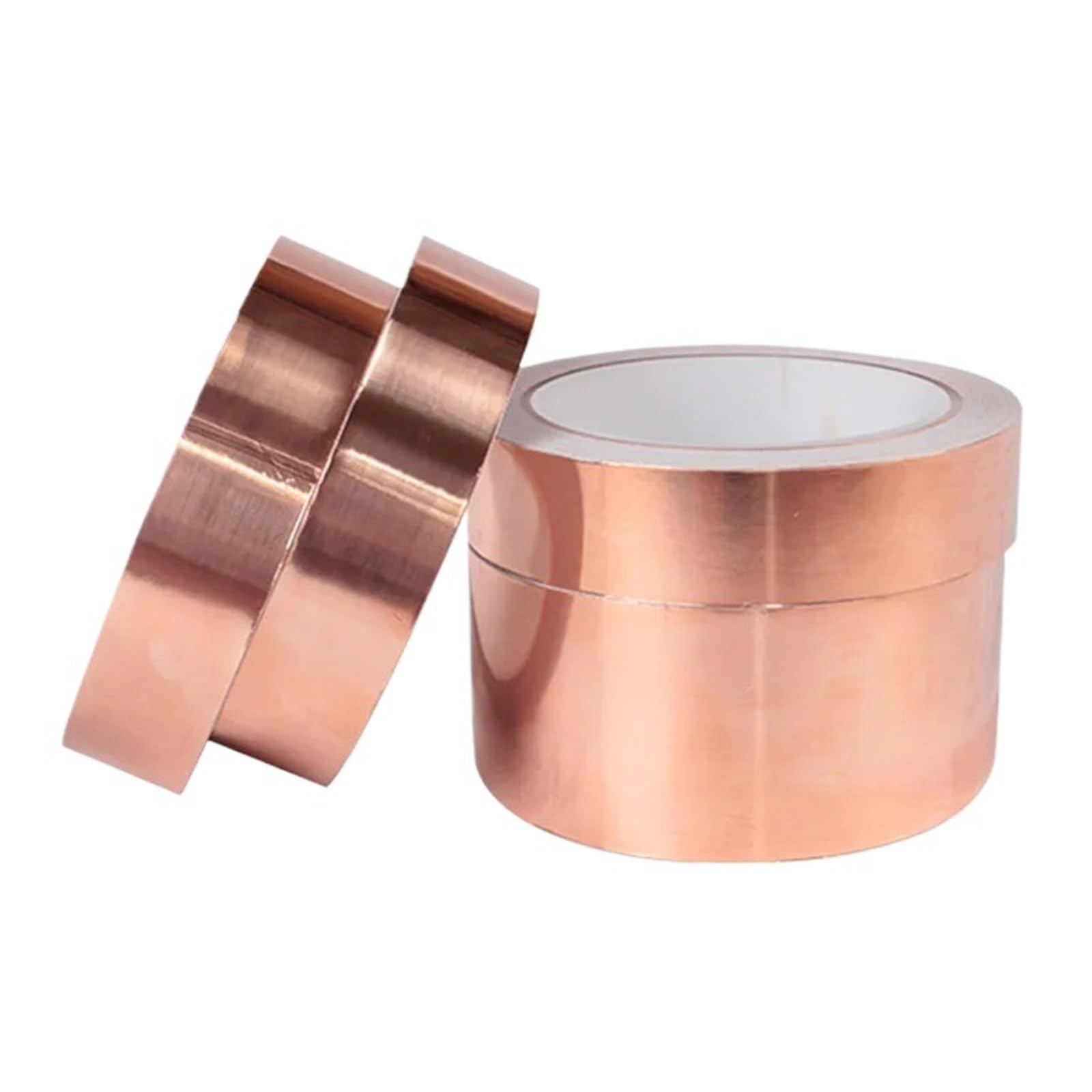 Nastro conduttivo, foglio di rame, nastro in lamina di rame conduttivo unilaterale Copertura elettronica in vetro colorato 5-50 mm fai da te (50 mm)