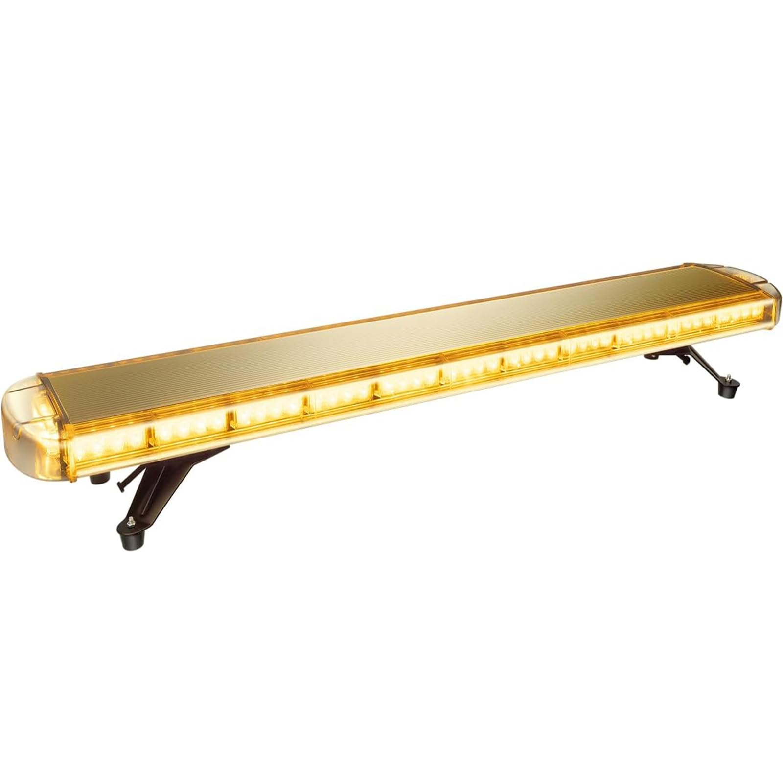 Luz LED de advertencia intermitente de 130 cm – 96 ledes 3000 K 3000 K barra de luz para coche 12 – 24 V intermitente de emergencia, quitanieves, barra de luz IP65 con cable de 3,8 m