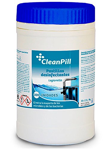 Pastillas de lejía desinfectantes Legionella - Bote de 1kg - 300 unidades