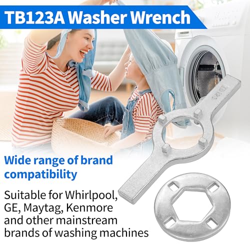DQHKOW TB123A Washer Wrench 1-11/16 inch Tub Nut Wrench Replaces TB123, TB123B for Maytag Whirlpool GE Washer by DQHKOW - Image 4