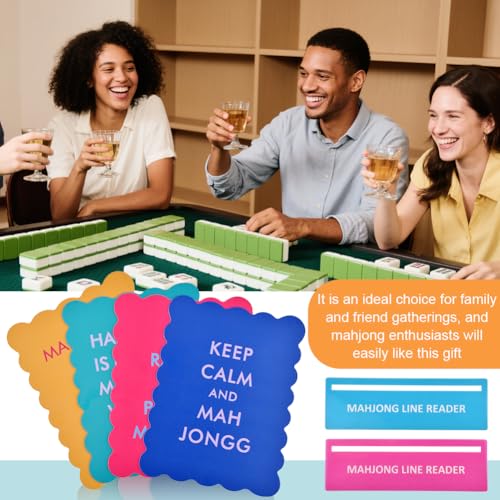 Cartas Mezcladoras Mahjong en PVC Multicolor 6 Piezas miniatura 7