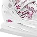 ROCES Jokey Ice 3.0 Girls Ice Skates – Size Adjustable Youth Ice Skates with Thermal Insulation, Comfort Padding & Secure Buckle System, Versatile Beginner Ice Skates - White/Pink