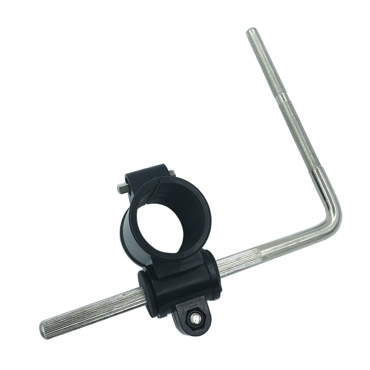 TUOREN Electronic Drum Rack Mounting Clamp with 8.5mm-10mm L-Rod, 1.45inch Drum Rack T Clamp Drum Rack Tube Clip Bracket for Electronic Drum Kit Tom Drum Snare Drum Pad Mount