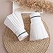 JOIZPAPA 2 Pairs Wrist Cuffs for Women's Fashion Pleated Horn Cuff Detachable Shirt Fake Sleeve Cuffs Sunscreen Decorated Accessories Black and White