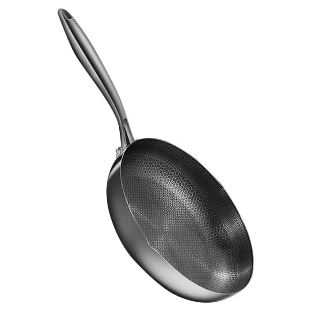Poêle à frire inox 26 cm antiadhésive pour cuisiner sainement sans attacher