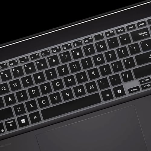 Image of Saco Keyboard Cover Compatible for 2024 ASUS Vivobook S16 OLED S5606MA | ASUS Vivobook S15 OLED S5506 S5507QA Series AI Button Model Laptops - Black