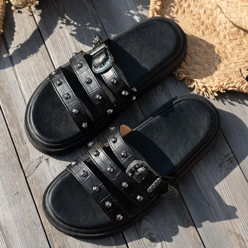 Chaussures de danse et de marche estivale type pantoufles de cour légères - 3