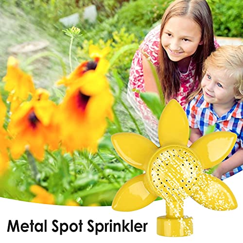Febud Metal Spot Sprinkler, 360 Degree Square Circle Pattern Sprinkler, For Kids And Lawn, Sunflower Design Circular Spot Outdoor Water Spray Sprinkler #TOP3