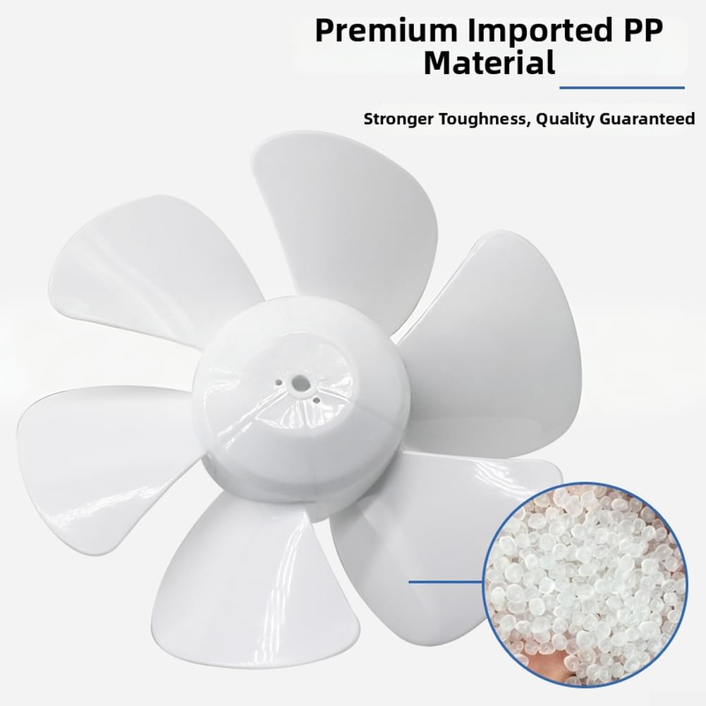 Lüftungsventilator mit D-Loch-Design für verbesserte Luftzirkulation, PVC, einfache Installation (30,5 cm)