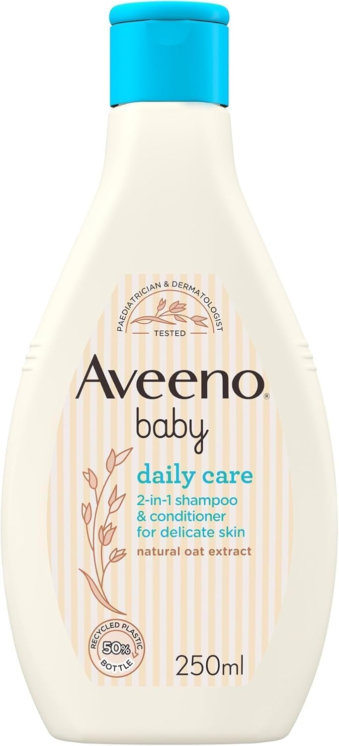 Daily Care 2-in-1 Shampoo and Conditioner (1x 250ml), Gentle Baby Shampoo and Conditioner with Natural Oat Extract to Cleanse Scalp and Hair, Haircare Suitable for Sensitive Skin