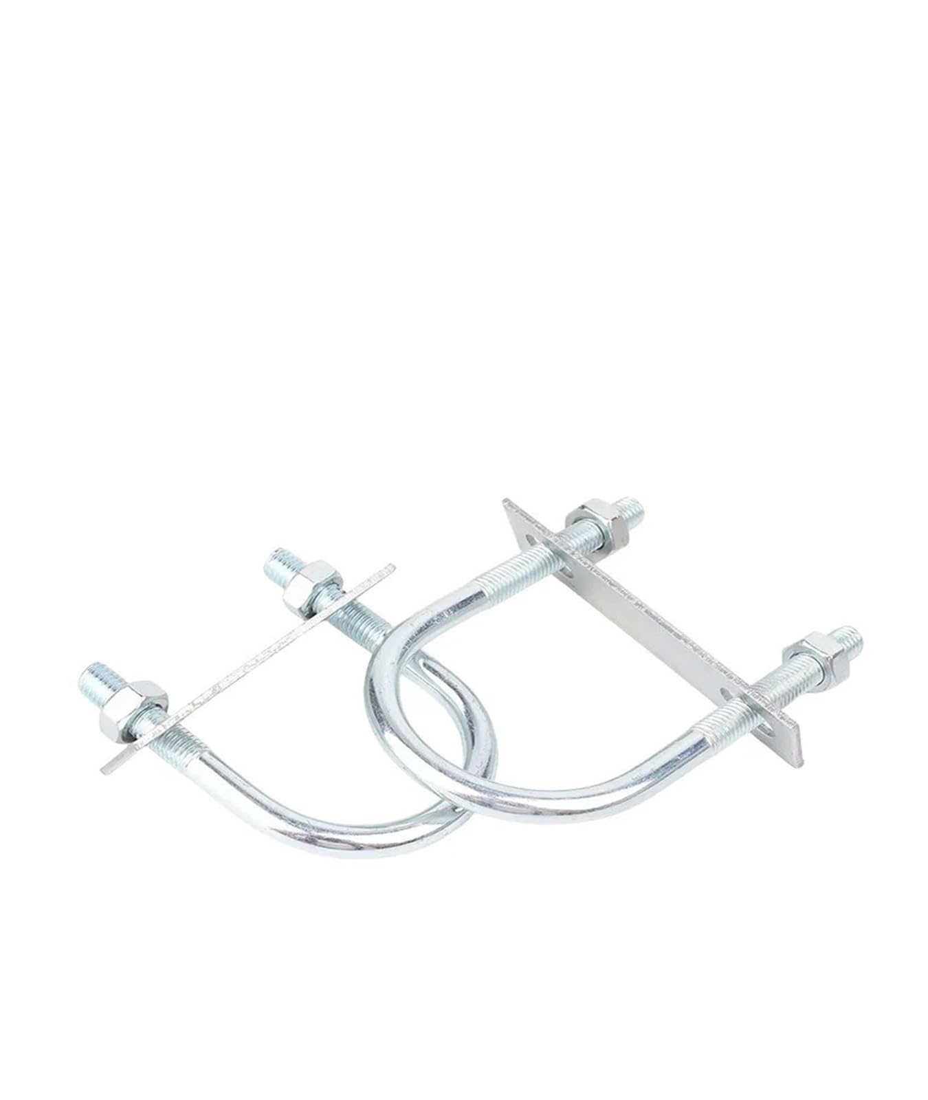 Bullone M10 M12 Bullone a vite a forma di U in acciaio al carbonio zincato/Morsetto for tubi a forma di U con deflettore/Cerchio a cavallo(M12x219x260mm -1sets)