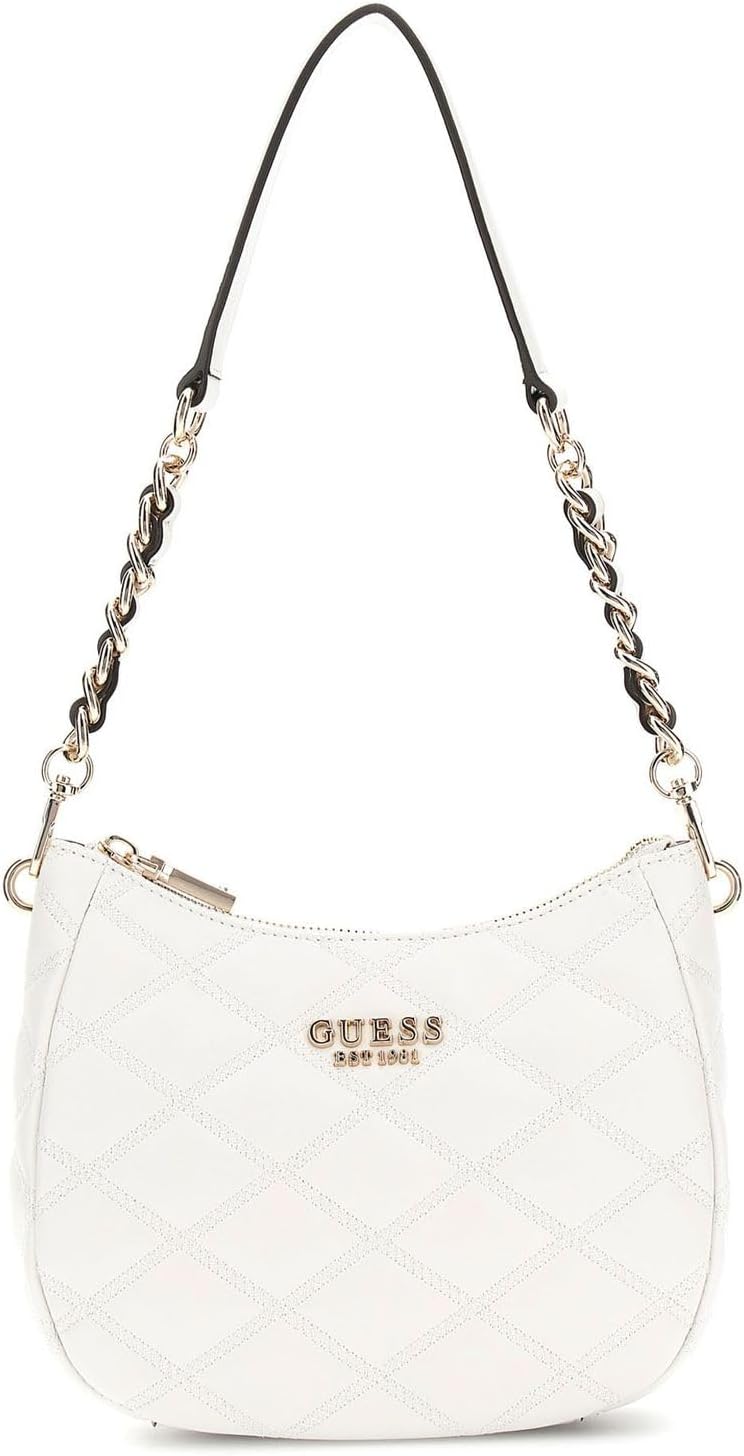 【GUESS】ドーシン GUESS Meridian Mini Top Zip Shoulder Bag Pewter | Buy bags