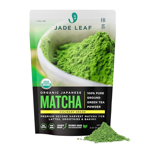 Jade Leaf Matcha Powder, Organic Culinary Grade, 100g / 3.53oz