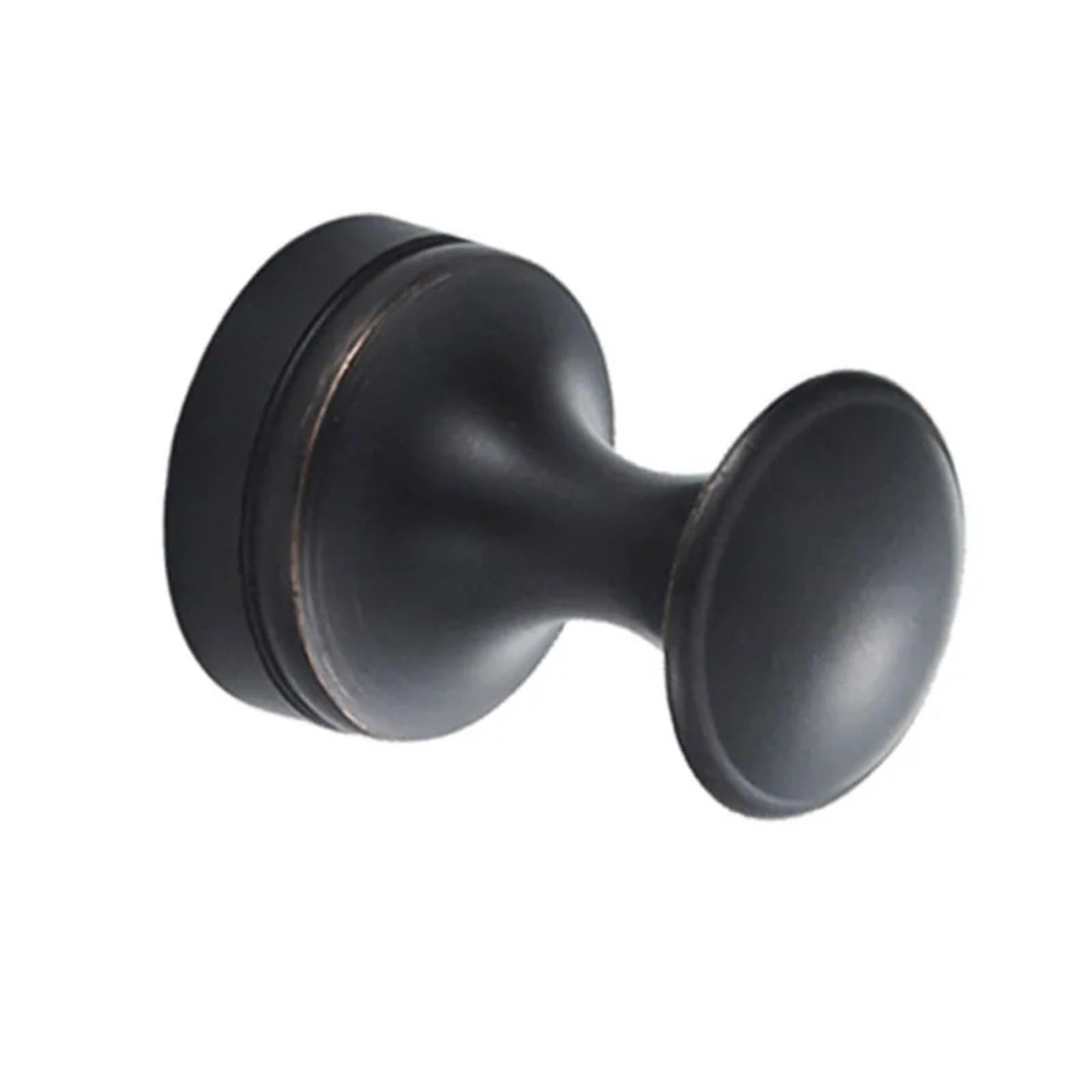 Mohuied Black Brass Robe Hooks Brass Robe Hook Wall Mount Single Screw Towel Holder Bathroom Accessories Clothes Hanger For Hanging Coat Robe Keys Clothes Bags(Black)