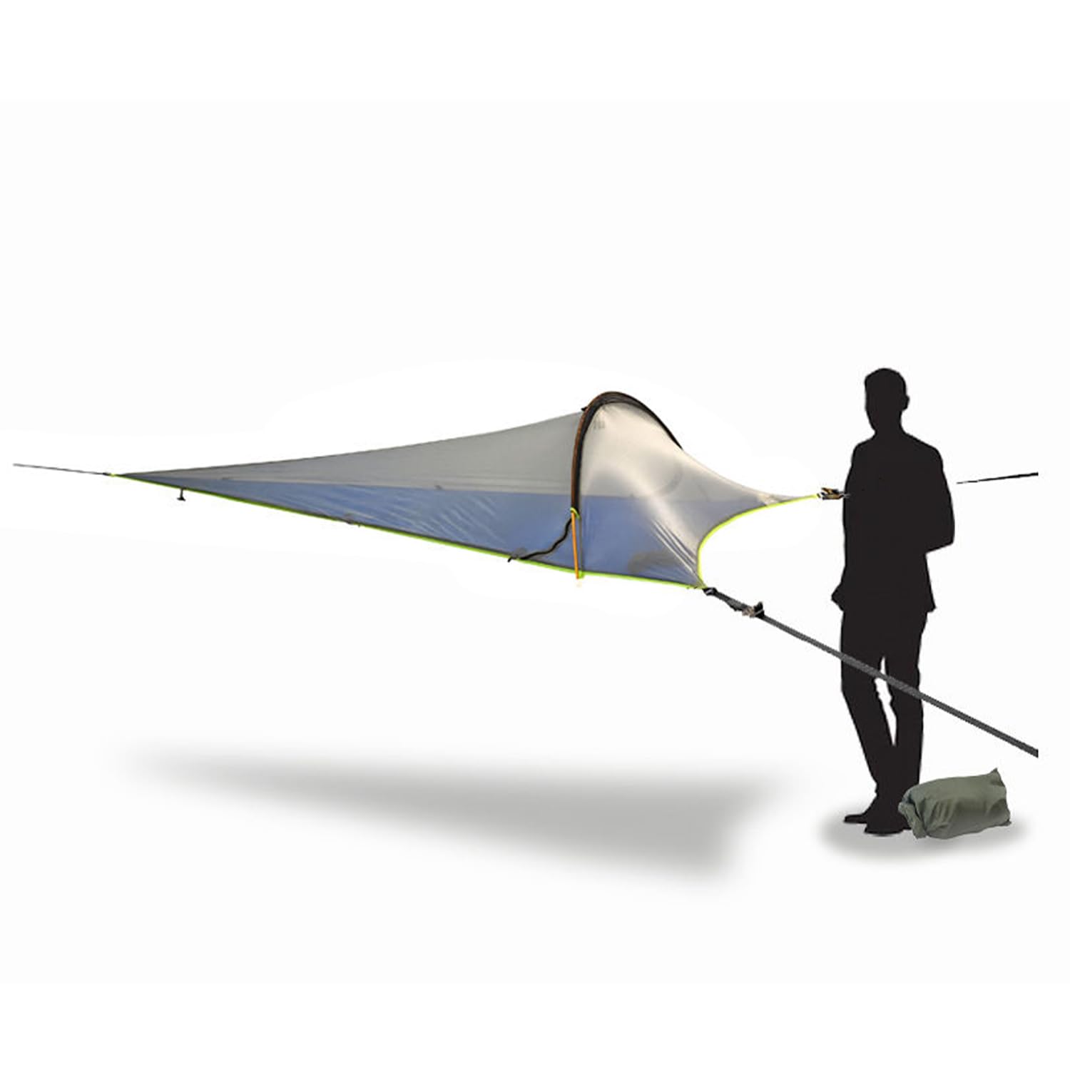 Tentsile UNA V3 Solo Tree Tent Hammock, 1-Person Capacity, Anti-Roll System, Ratchet and Straps Included, Portable Tree House Shelter, Designed in The UK (Dark Grey)