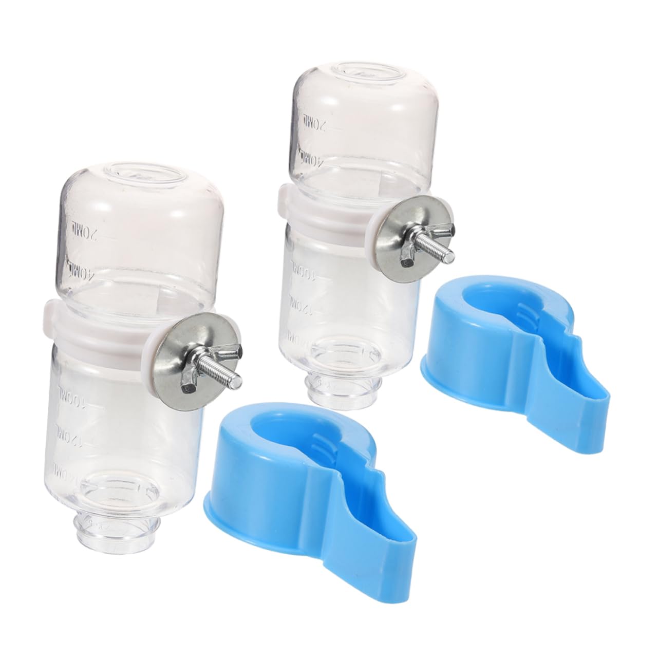 Yardwe 8pezzi Dispenser Per Uccelli Abbeveratoio Per Pappagalli Accessori Per Uccelli Design Pratico e Facile Da Usare Riutilizzabile e Resistente
