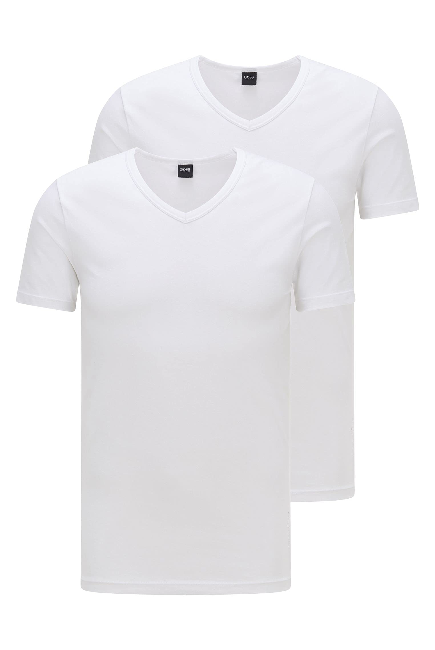 BOSS Herren T-Shirt Vn 2p Co/EL T-Shirt (2er Pack)