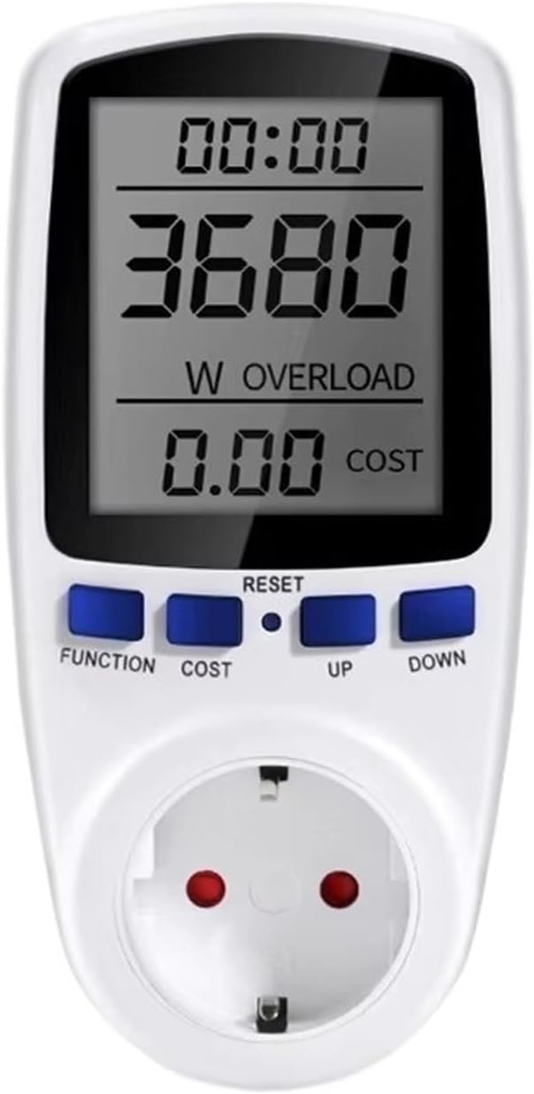 Digital Voltage Wattmeter Power Meter 110/250V Watts Kilowatt Hour Energy Consumption Outlet EU 7 Display Models(US)